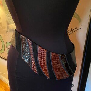 Chic Black and Brown Women's Belt